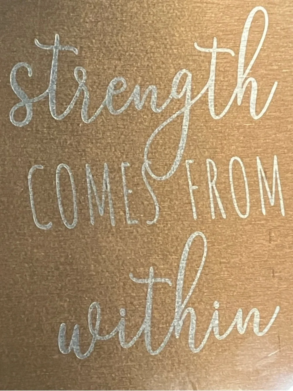 “ Strength Comes From Within “ PICTURE FRAMED W/ A FREE necklace & Hair Pins!!!